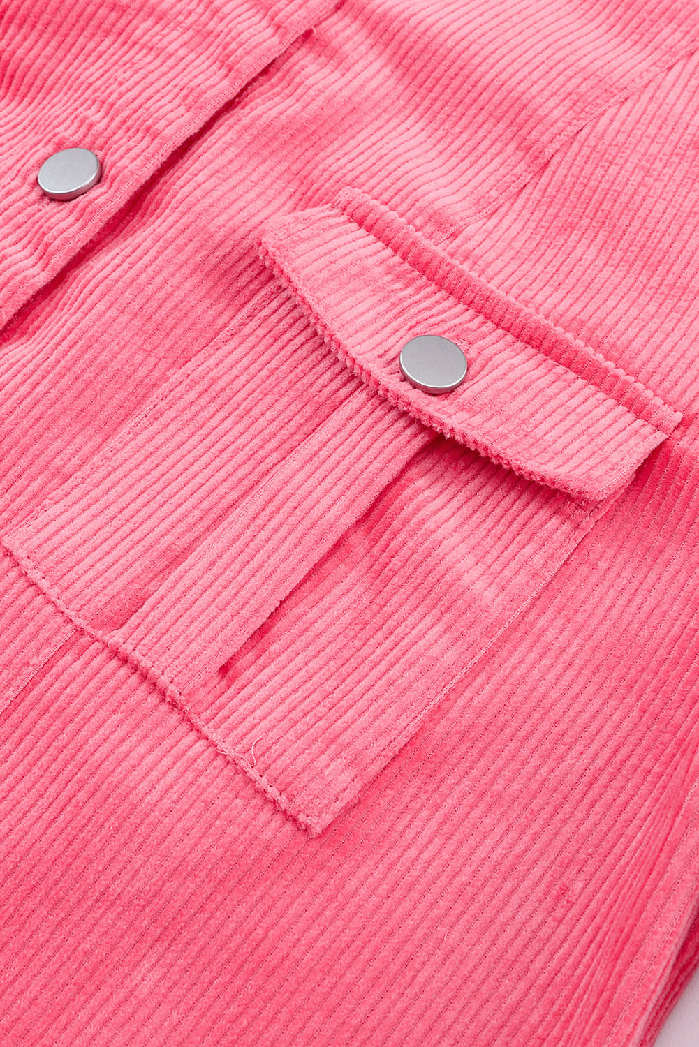 Pink Buttoned Corduroy Jacket