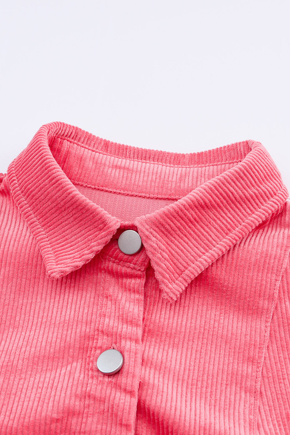 Pink Buttoned Corduroy Jacket