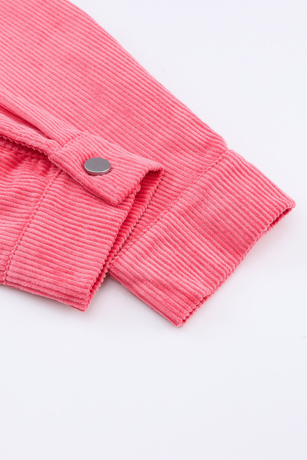 Pink Buttoned Corduroy Jacket