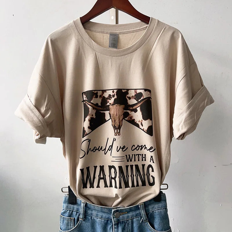 Warning Graphic Tee