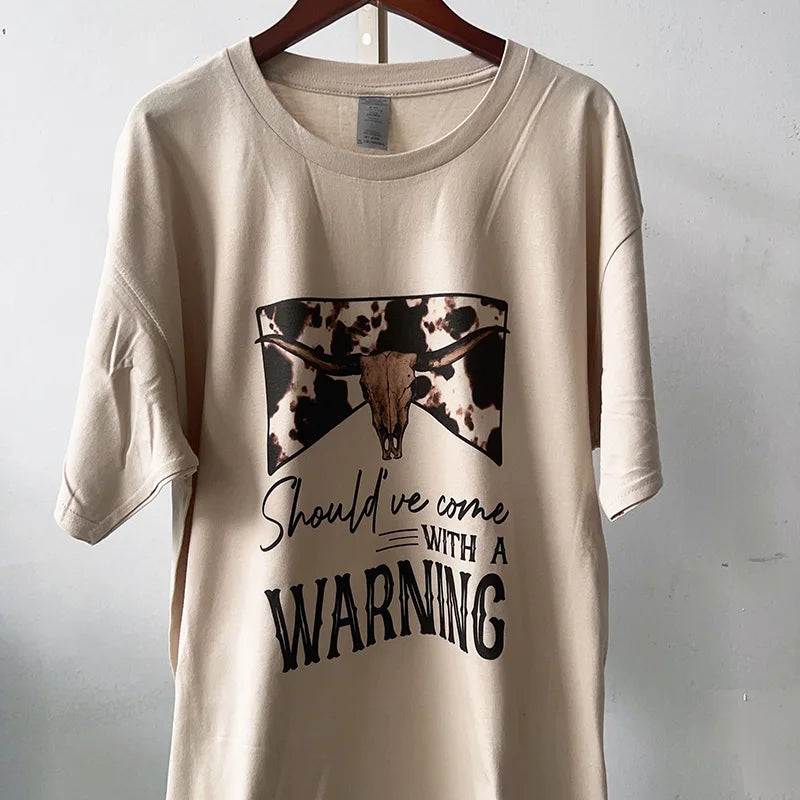 Warning Graphic Tee