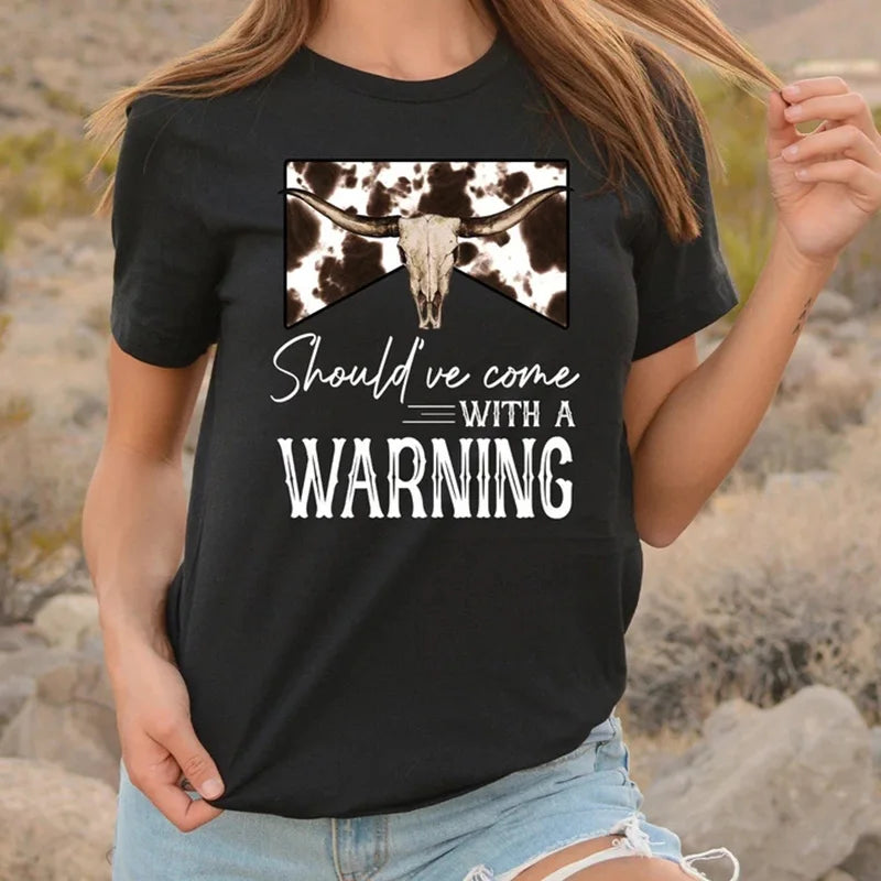 Warning Graphic Tee