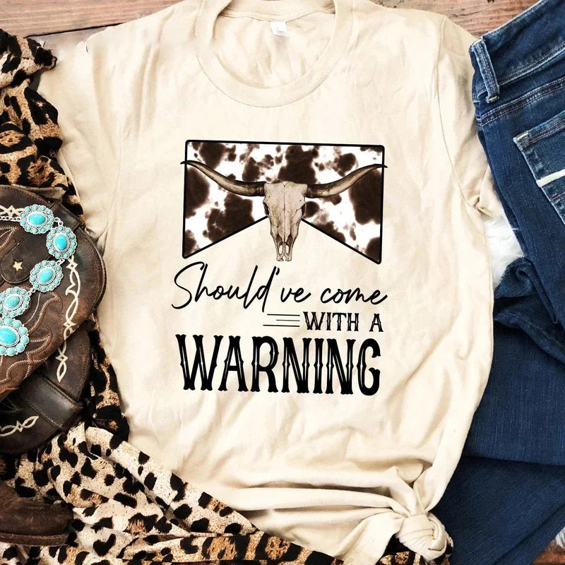 Warning Graphic Tee