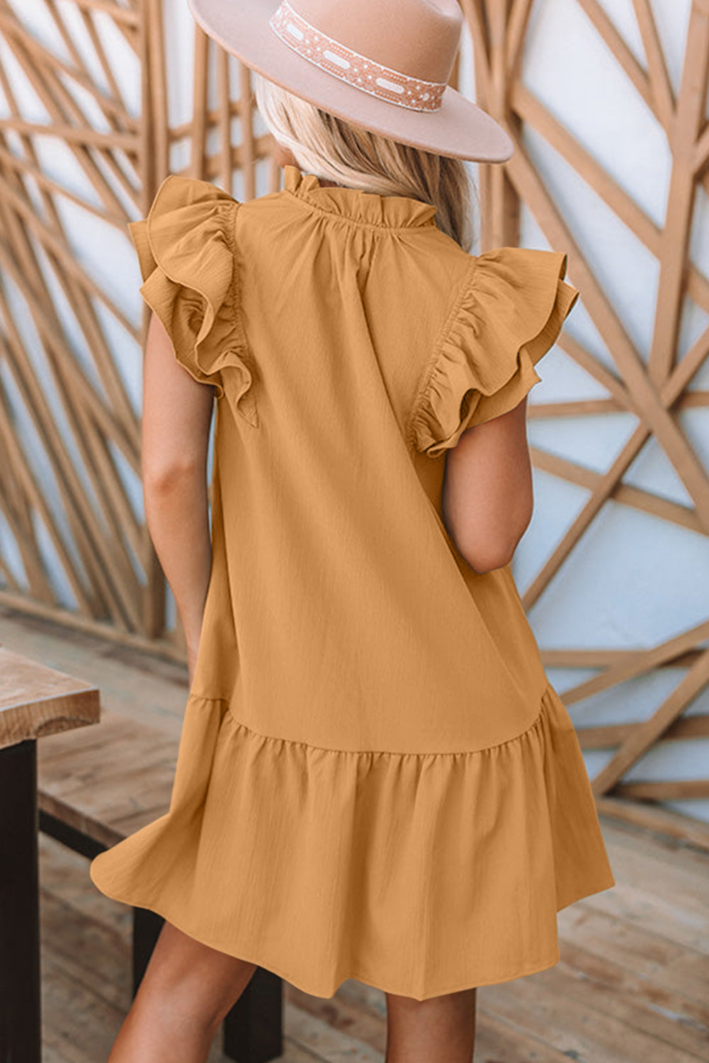Tiered Ruffled Short Dress