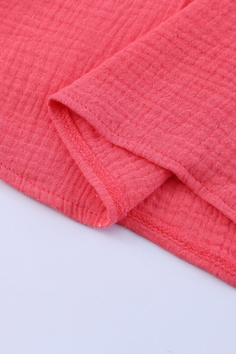 Light Blue Ruffle Short Sleeve Blouse