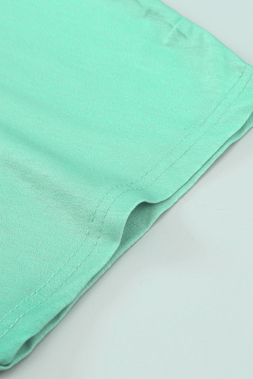 Green Gradient Color Short Sleeve T-Shirt with Pocket